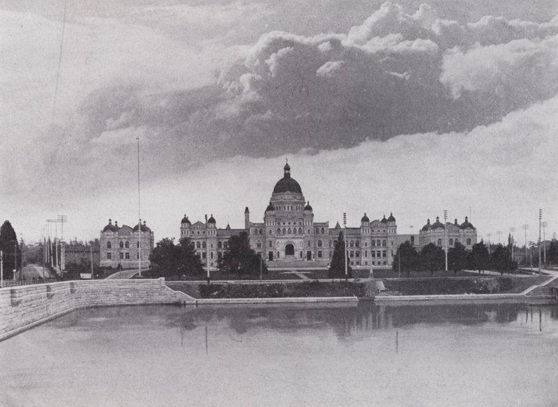 Parlamento Binaları, Victoria, British Columbia (s/b fotoğraf) by Photographer Canadian