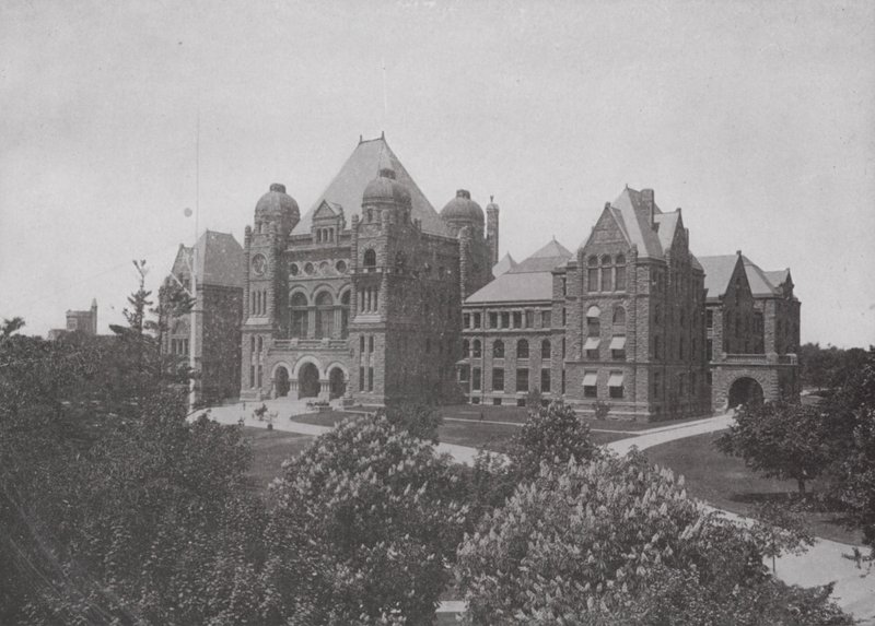 Ontario Eyaleti Parlamento Binaları, Toronto (s/b fotoğraf) by Photographer Canadian