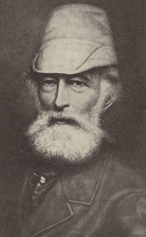 Alfred Krupp, Essen'de Krupp Works'ü kuran Alman sanayici (s/b fotoğraf) by Photographer German