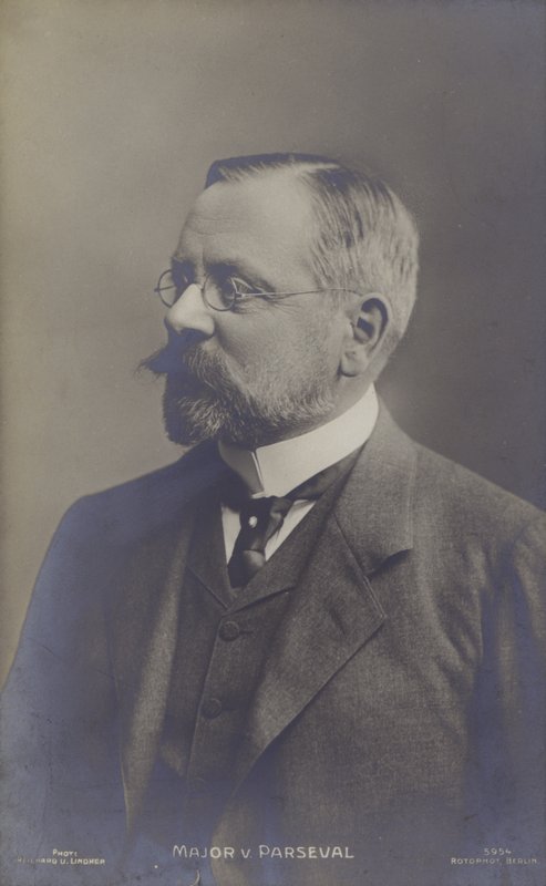 August von Parseval, Alman zeplin tasarımcısı (s/b fotoğraf) by Photographer German