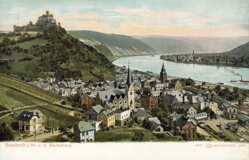 Braubach, Almanya (renkli fotoğraf) by Photographer German
