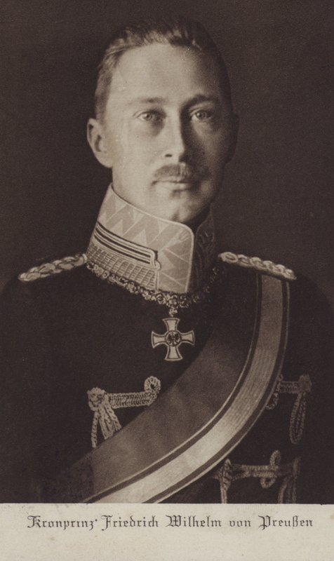 Veliaht Prens Wilhelm, Almanya Kaiser Wilhelm II'nin en büyük oğlu (s/b fotoğraf) by Photographer German