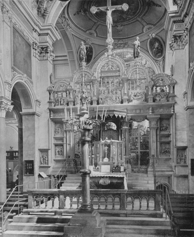 Katedral, rood ekranı ve Irmensaule (s/b fotoğraf) by Photographer German