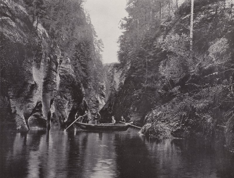 Edmundsklamm, Mittelwande (s/b fotoğraf) by Photographer German