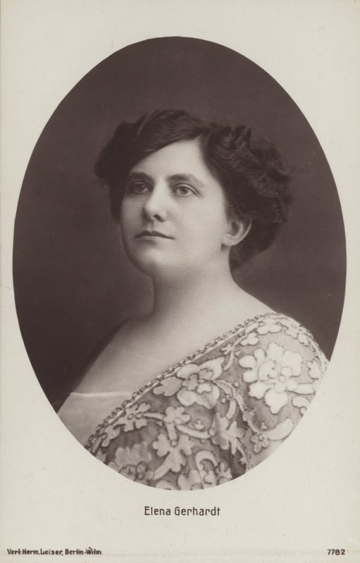 Elena Gerhardt, Alman opera sanatçısı (s/b fotoğraf) by Photographer German