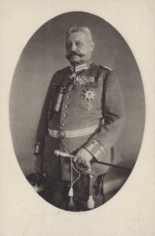 Mareşal Paul von Hindenburg, Birinci Dünya Savaşı