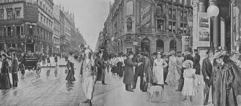 Friedrichstrasse, Bir Der Pasajı (s / b fotoğraf) by Photographer German