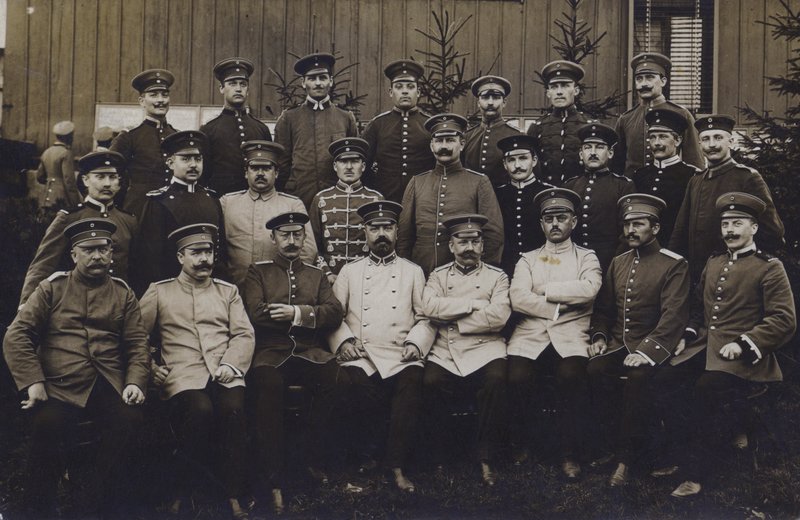 Alman ordusu subayları grubu (s/b fotoğraf) by Photographer German