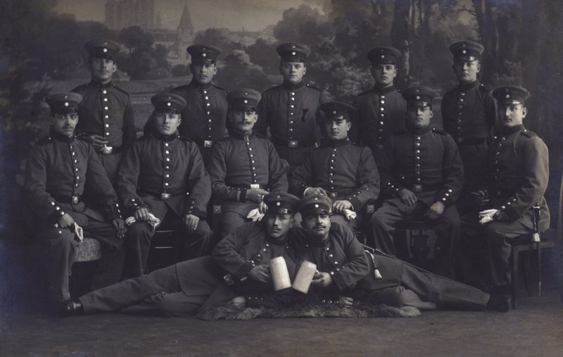Alman ordusu askerleri grubu (s/b fotoğraf) by Photographer German