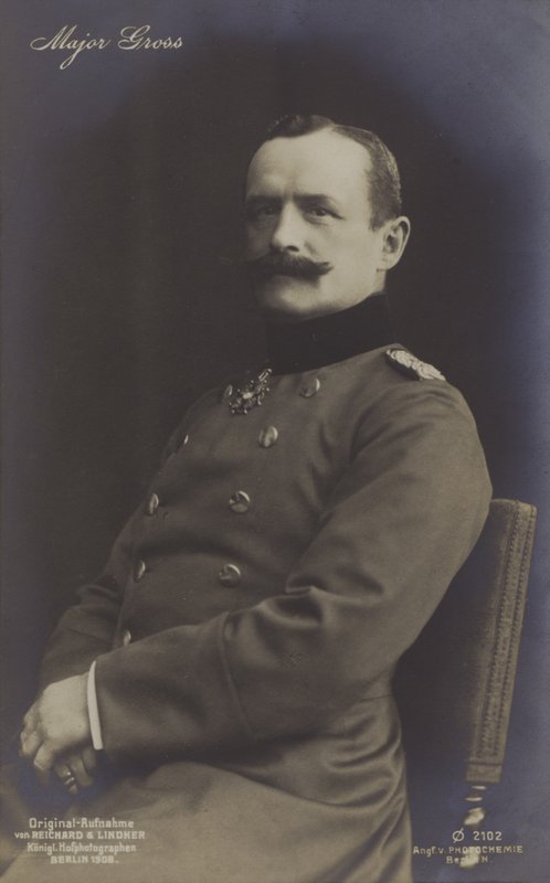 Hans Georg Friedrich Gross, Alman baloncu ve zeplin üreticisi (s/b fotoğraf) by Photographer German