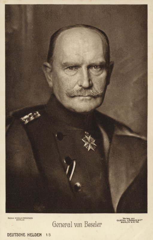 Hans Hartwig von Beseler, Alman general (s/b fotoğraf) by Photographer German