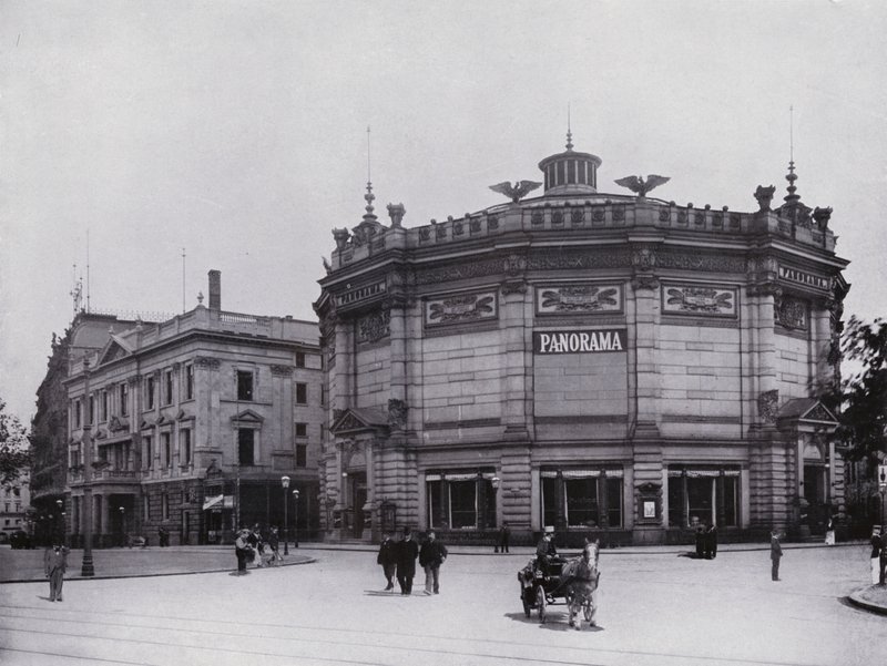 Leipzig: Panorama (s/b fotoğraf) by Photographer German
