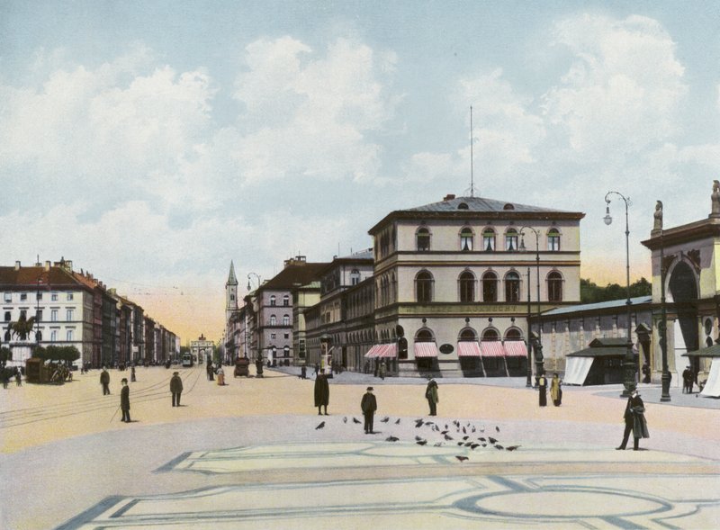 Münih/Münih: Odeonsplatz U Ludwigstrasse (fotoğraf) by Photographer German