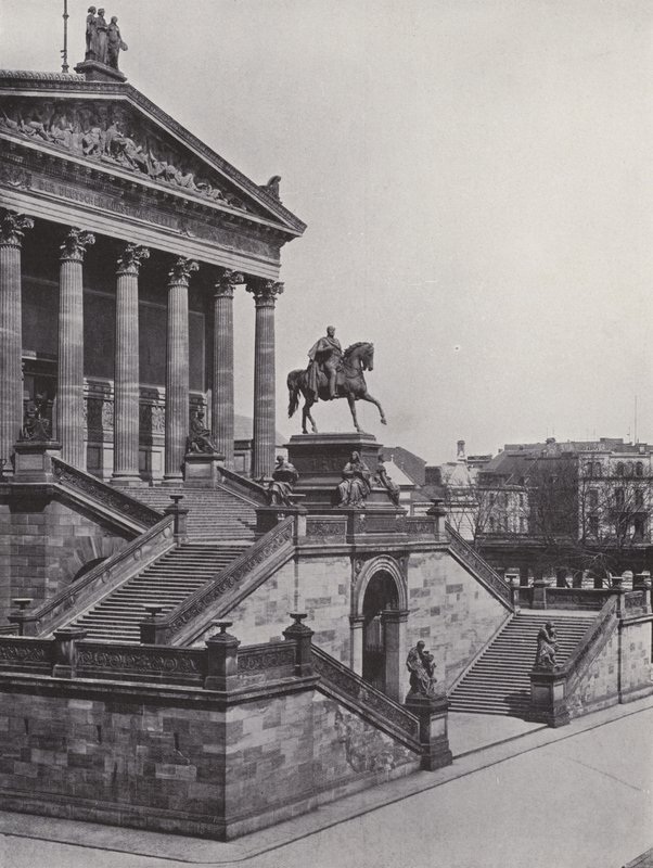 Ulusal Galeri ve Anıt Friedrich Wilhelm IV (s/b fotoğraf) by Photographer German