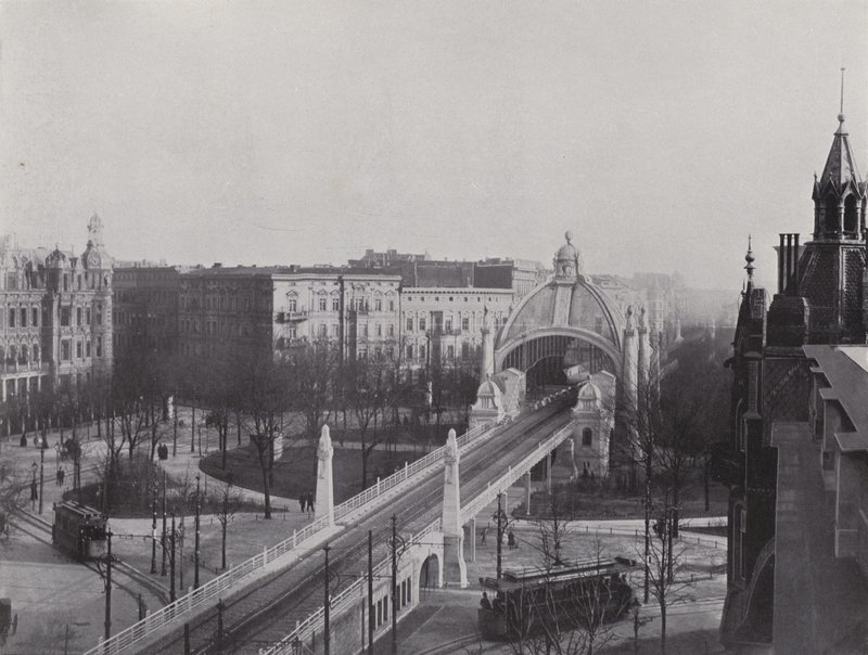 Nollendorfplatz, Station Der Hochbahn (s/b fotoğraf) by Photographer German