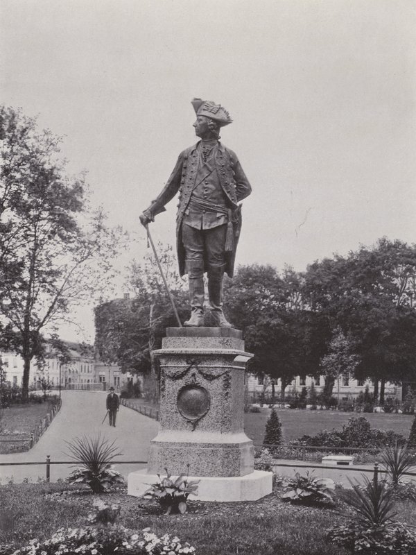 Potsdam, Friedrich Des Grossen Anıtı (s/b fotoğraf) by Photographer German