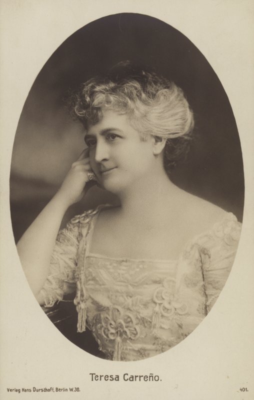 Teresa Carreno, Venezuelalı piyanist, şarkıcı, besteci ve orkestra şefi (s/b fotoğraf) by Photographer German