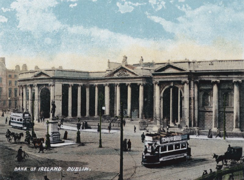 İrlanda Bankası, Dublin (renkli fotoğraf) by Photographer Irish