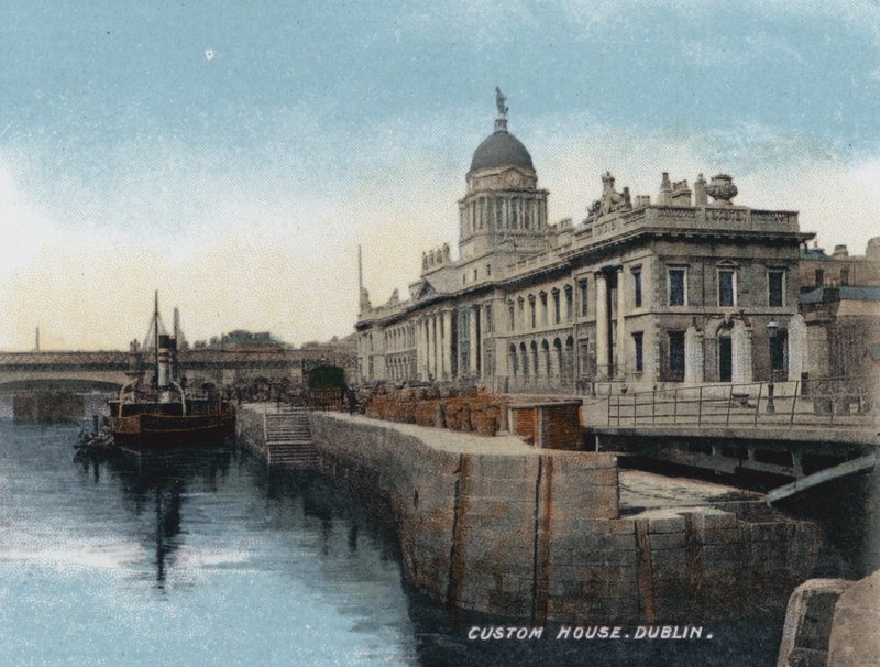 Custom House, Dublin (renkli fotoğraf) by Photographer Irish