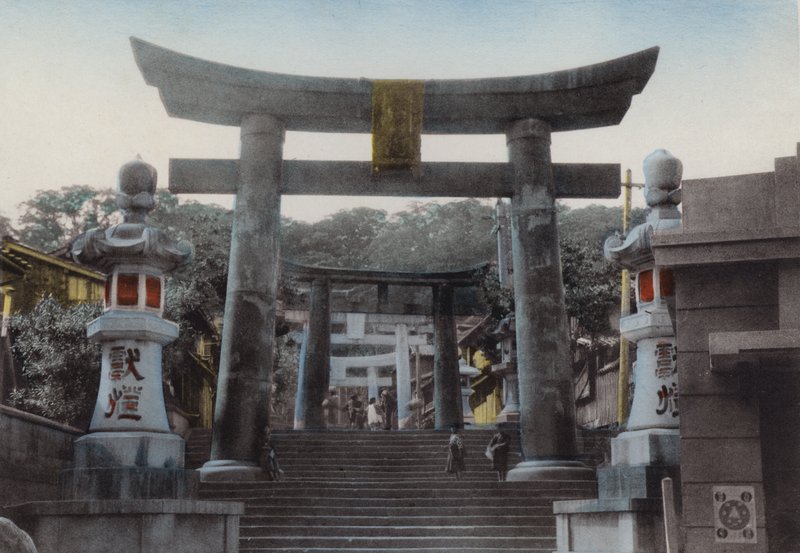Japonya, c.1912: Suwa Shrine, Nagasaki
