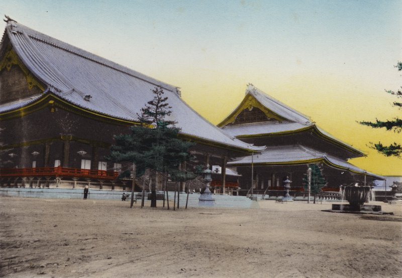 Japonya, c.1912: Higashi Honganji Tapınağı, Kyoto; Japonya