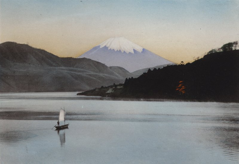 Japonya, c.1912: Hakone Gölü