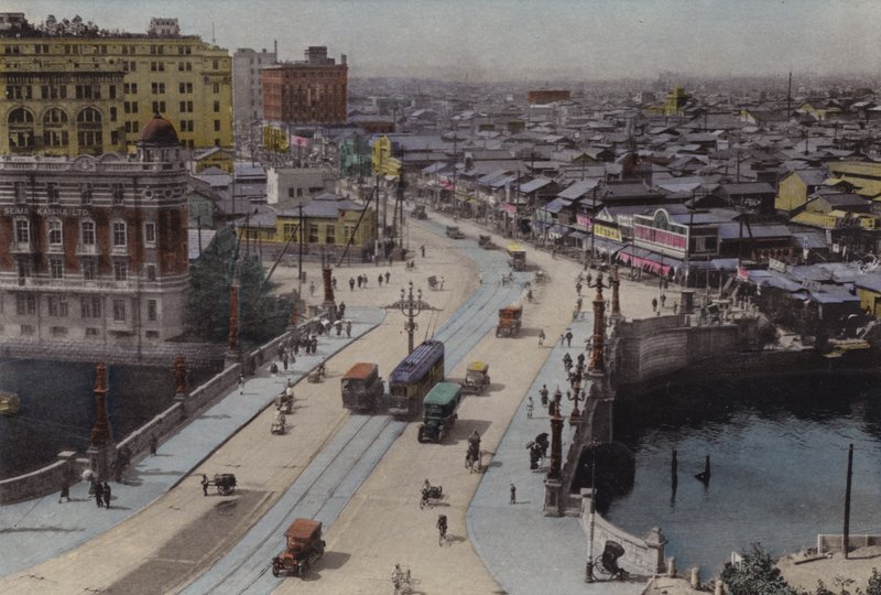 Japonya, 1912 dolayları: Nihonbashi Caddesi, Tokyo (fotoğraf) by Photographer Japanese