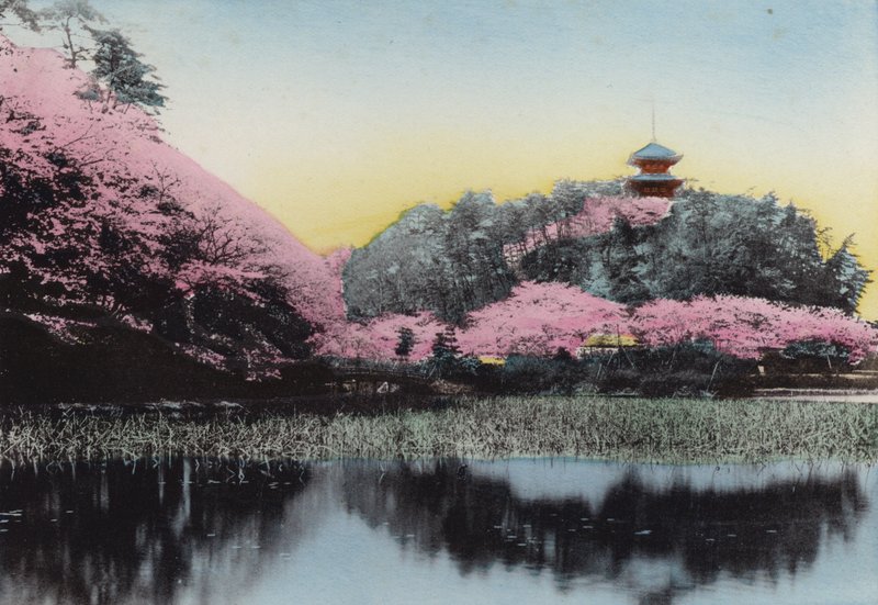 Japonya, c. 1912: Sankei Ien, Bay Hara