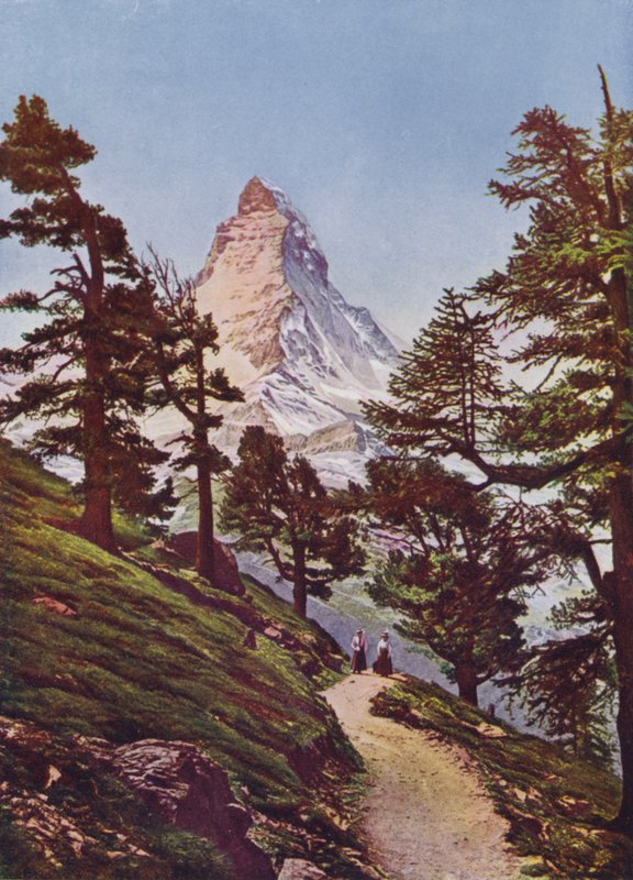 Matterhorn, Zermatt, İsviçre (renkli fotoğraf) by Photographer Swiss