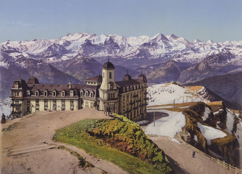 Rigikulm ve Bern Alpleri (renkli fotoğraf) by Photographer Swiss