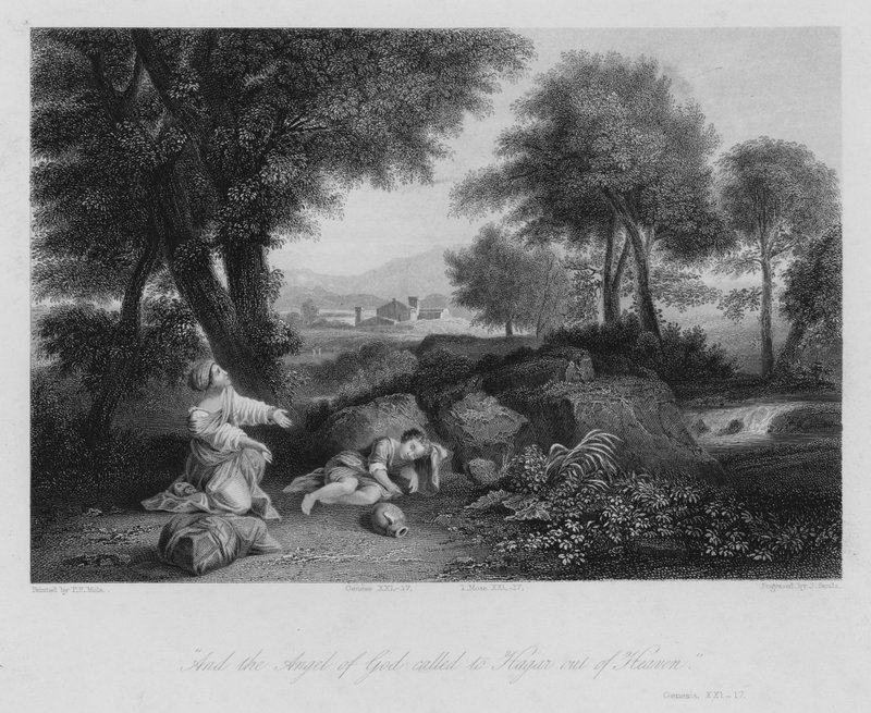 Çölde Hacer, Yaratılış XXI by Pier Francesco Mola