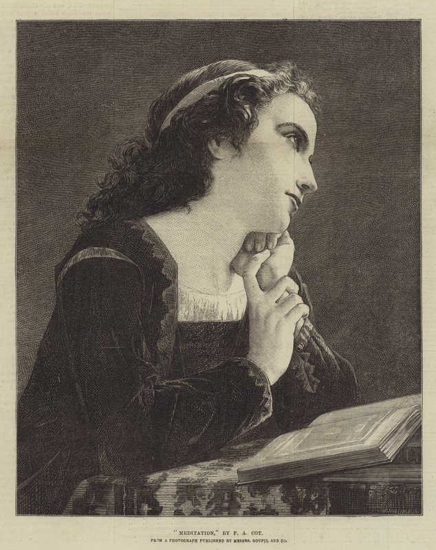 Meditasyon by Pierre Auguste Cot
