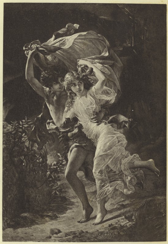 Fırtına, Pierre Auguste Cot (fotogravür) by Pierre Auguste Cot
