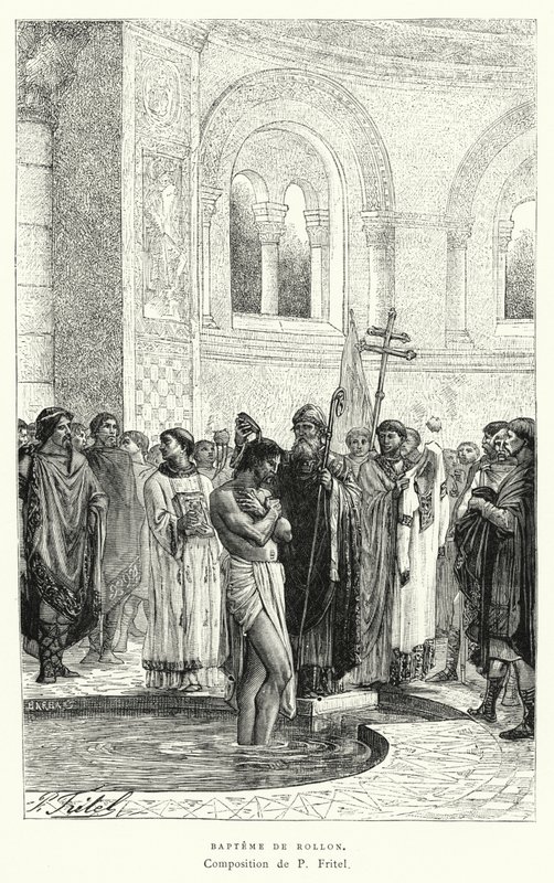 Rollo Vaftizi (gravür) by Pierre Fritel