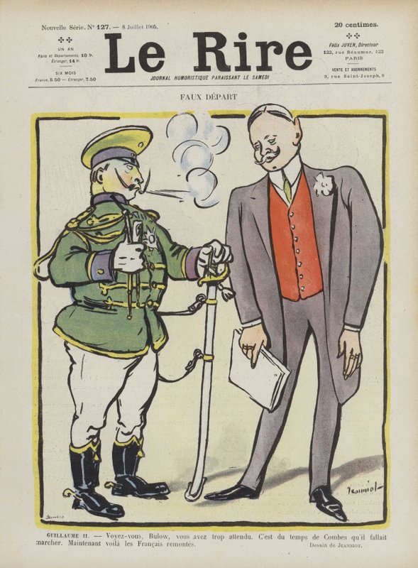 Yanlış başlangıç. Le Rire için İllüstrasyon by Pierre Georges Jeanniot