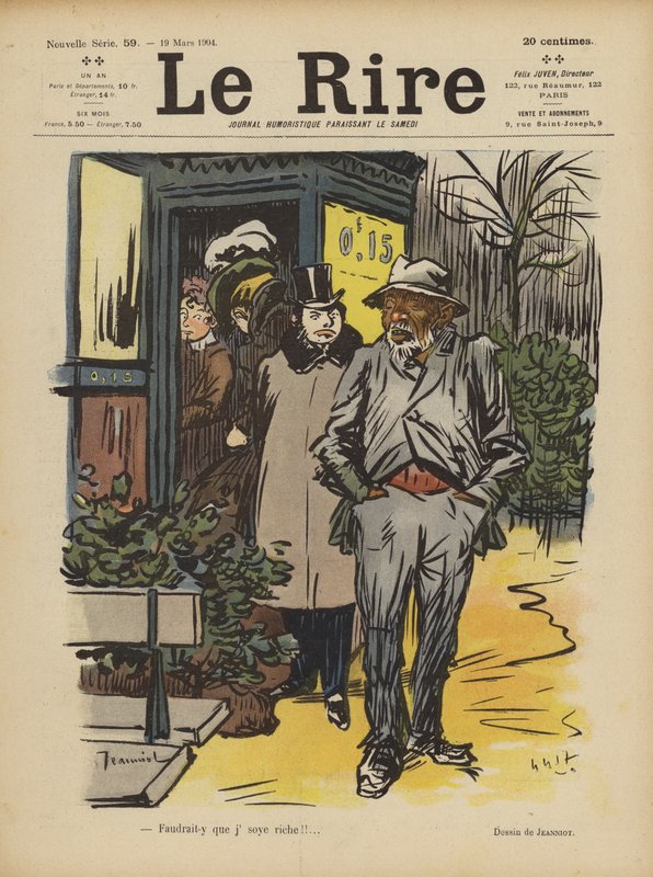 Le Rire için İllüstrasyon by Pierre Georges Jeanniot