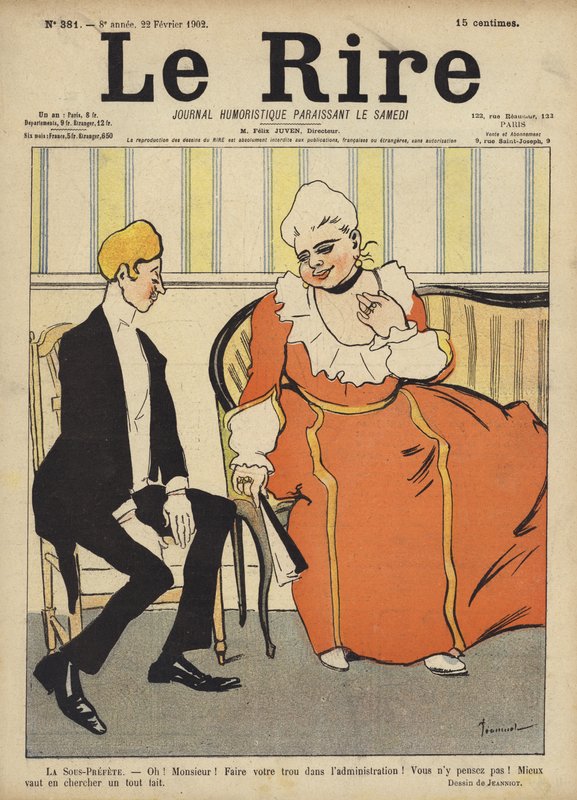 Le Rire için İllüstrasyon by Pierre Georges Jeanniot