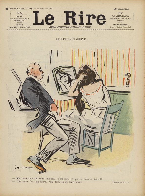 Le Rire için İllüstrasyon by Pierre Georges Jeanniot
