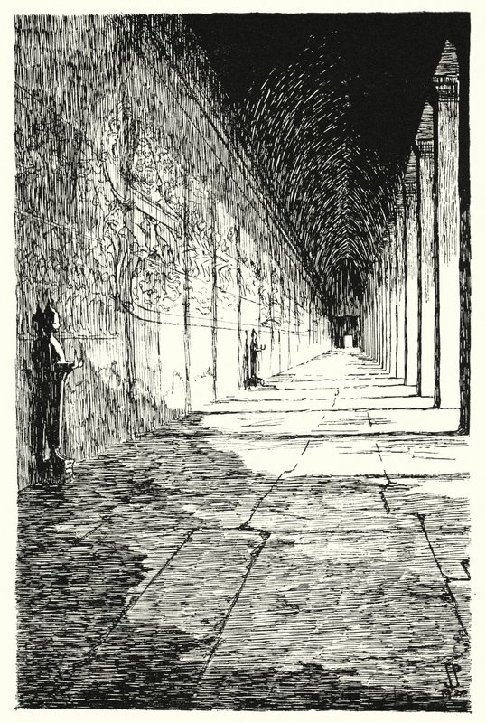 Birinci katın galerisi, Angkor Vat (gravür) by Pierre Jeannerat de Beerski