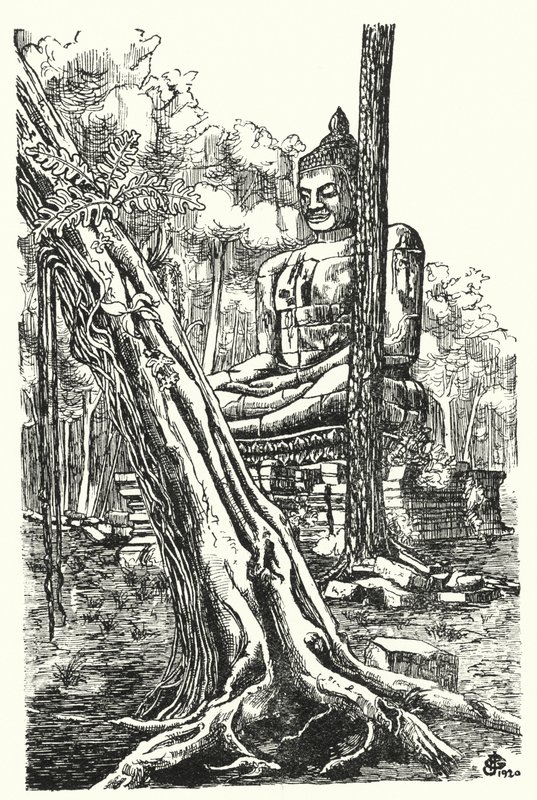 Tep Pranam Budası (gravür) by Pierre Jeannerat de Beerski