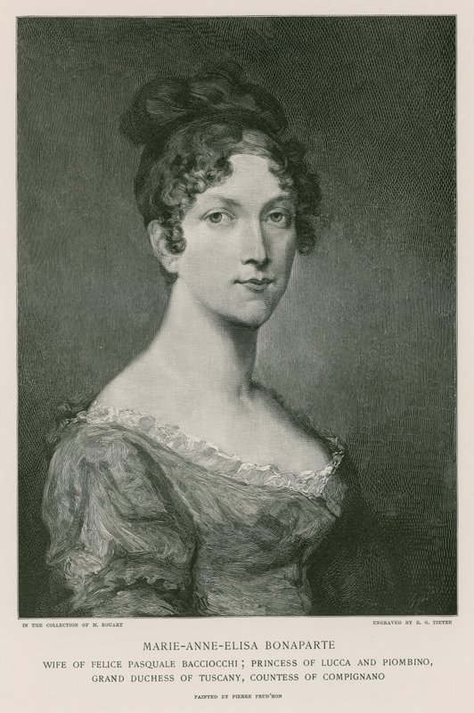 elisa bonapart by Pierre Paul Prudhon