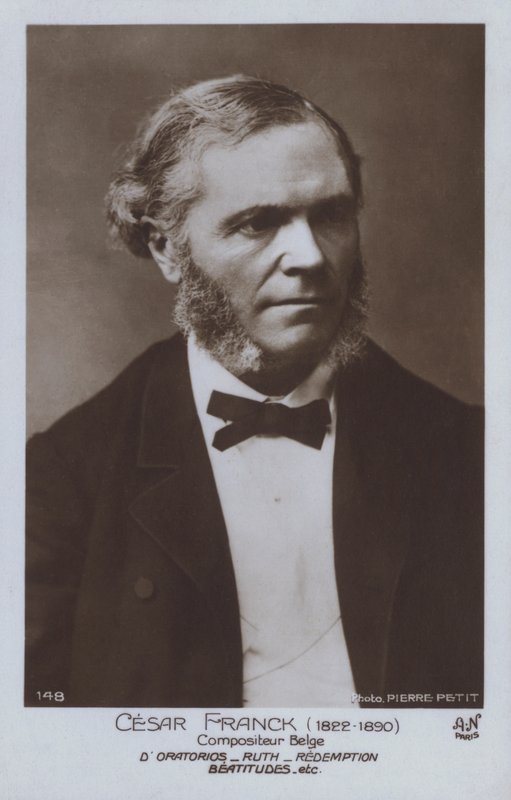 Cesar Franck, Belçikalı besteci ve piyanist (s/b fotoğraf) by Pierre Petit