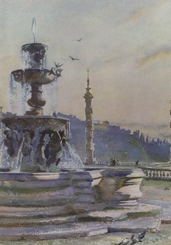 Frascati, Paul V Çeşmesi, Villa Mondragone by Pierre Vignal