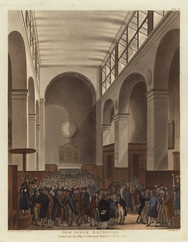 Yeni Borsa by Pugin and Rowlandson