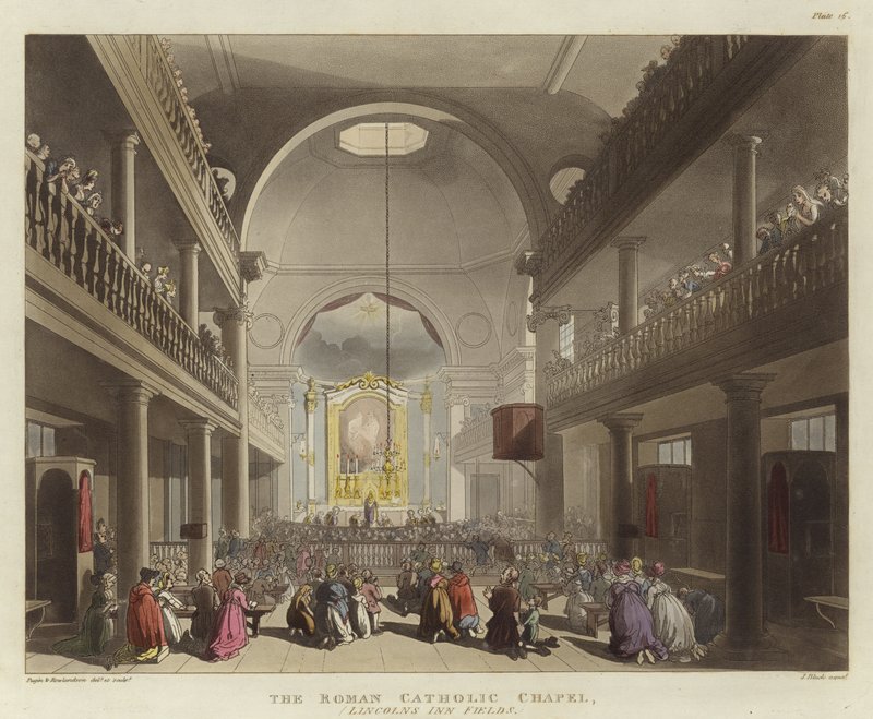 Roma Katolik Şapeli by Pugin and Rowlandson