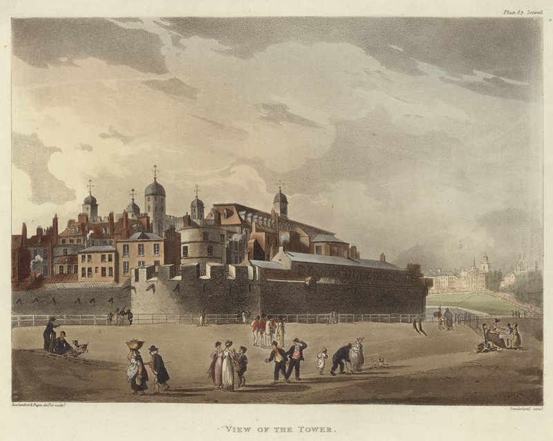 Kulenin Görünümü by Pugin and Rowlandson