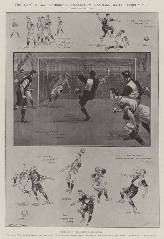 Oxford ve Cambridge Association Futbol Maçı, 22 Şubat by Ralph Cleaver