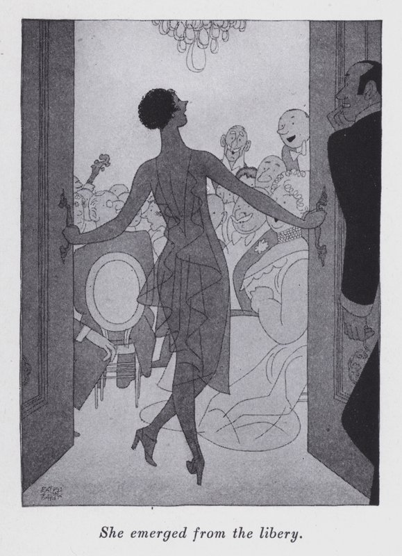 Anita Loos (lito) tarafından "Ama Beyler Esmerlerle Evlenir" için illüstrasyon by Ralph Barton