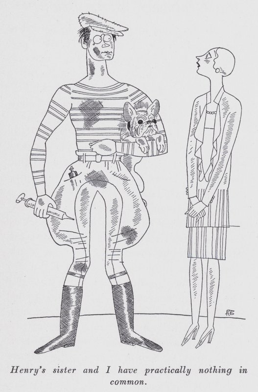 Anita Loos (lito) tarafından "Ama Beyler Esmerlerle Evlenir" için illüstrasyon by Ralph Barton