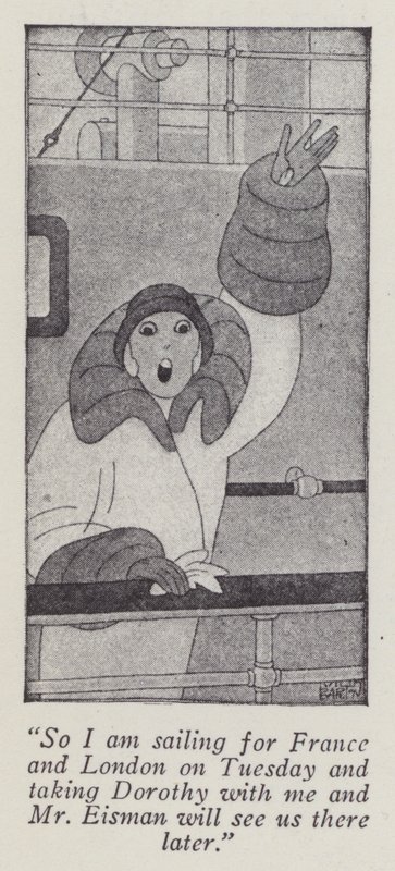 Anita Loos (litho) tarafından Beyler Sarışınları Tercih Eder için İllüstrasyon by Ralph Barton
